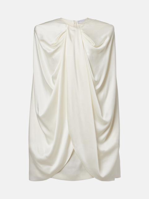Stella McCartney Draped caped minidress