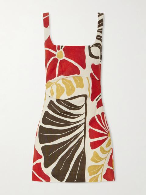 SIR. Julietta Floral-print Linen Mini Dress
