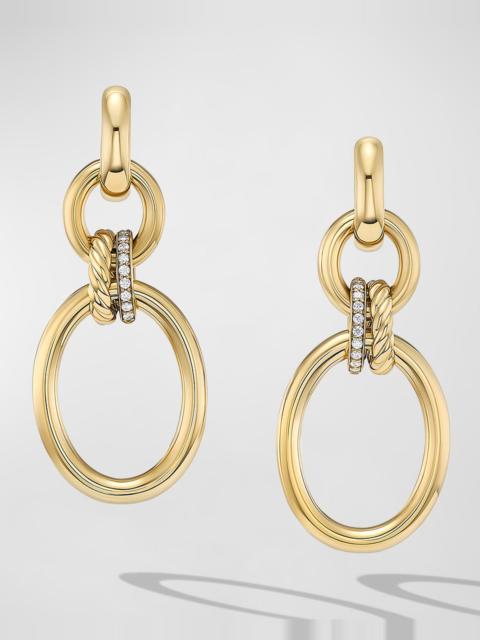 DAVID YURMAN Mercer Earrings with Diamonds in 18K Gold, 50mm