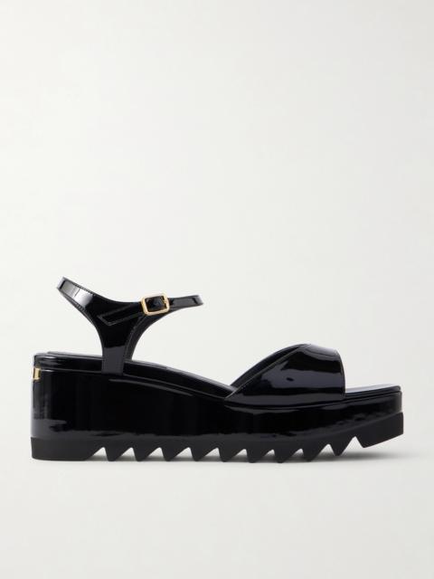 Stella McCartney Elyse Patent Platform Sandals