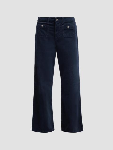 FRAME Women's Le Slim Palazzo Modernist Pocket Corduroy Pants - Navy