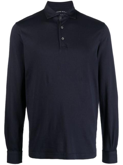 FEDELI long-sleeved polo shirt