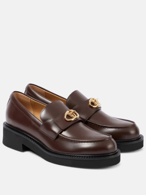 VLogo Locker leather loafers