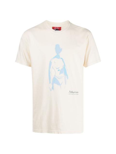 Painted Man graphic-print cotton T-shirt