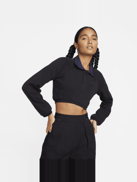 Women's Nike Sportswear Collection Cropped Long-Sleeve Polo