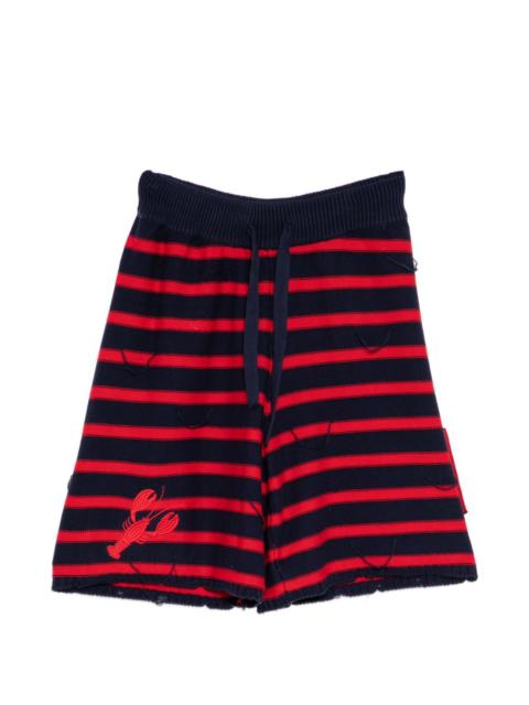 Joshua Sanders striped lobster shorts