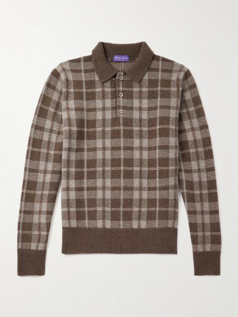 Ralph Lauren Checked Brushed Cashmere Polo Shirt