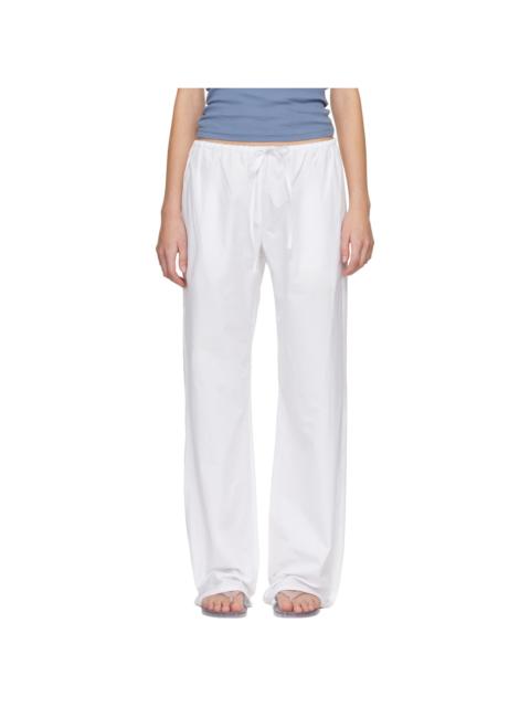 MATTEAU White Drawcord Trousers