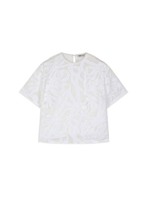 Ports 1961 lace-detailing top