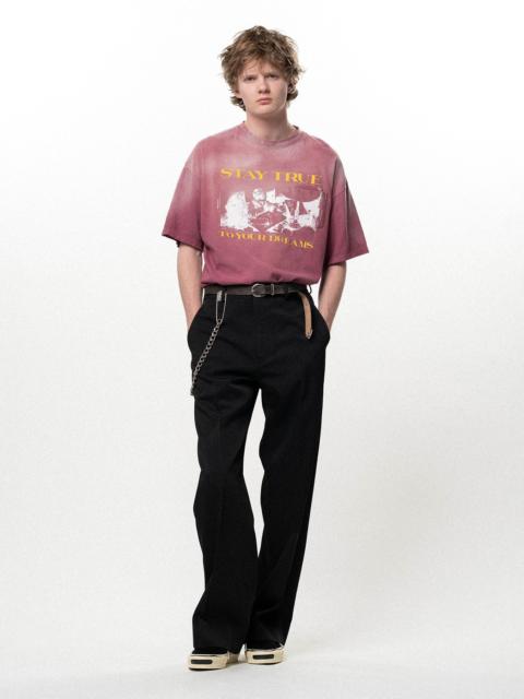 KAMIYA Twill Tailored Straight Pants
