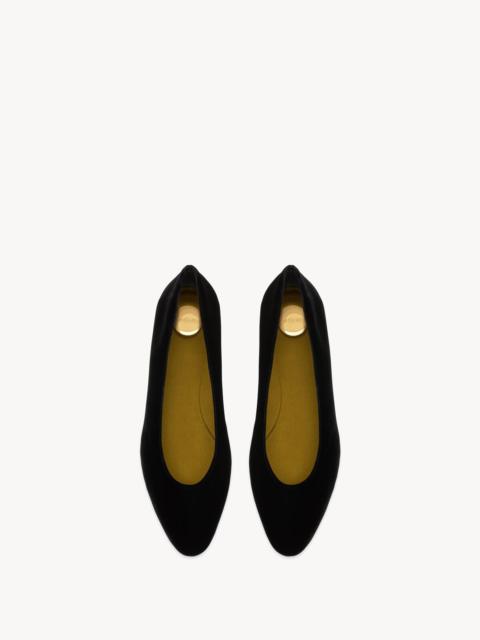 SAINT LAURENT GIO BALLET FLATS IN VELVET