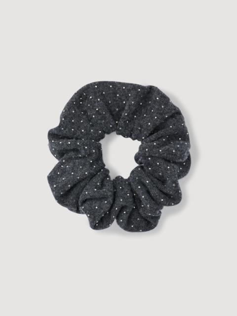 Sandro RHINESTONE KNIT SCRUNCHIE