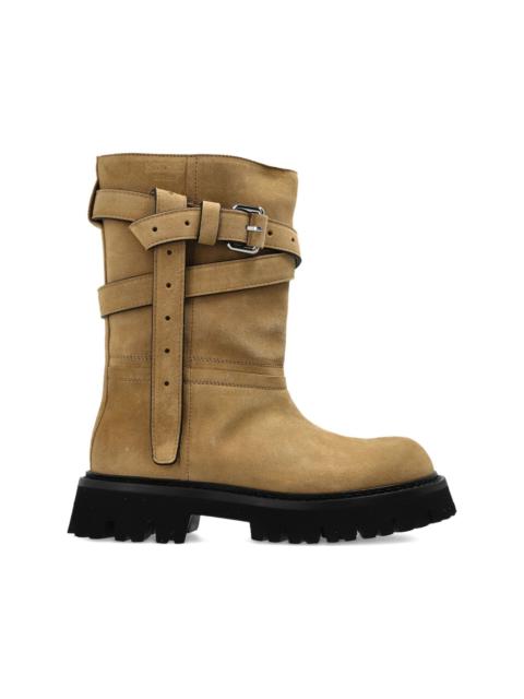 Moschino buckle-strap boots