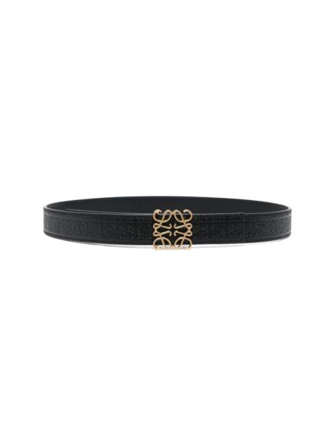 Anagram leather belt