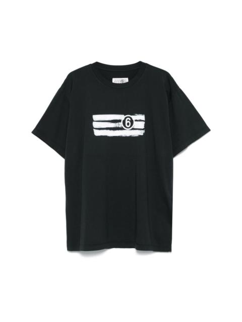 MM6 Maison Margiela numbers-print T-shirt