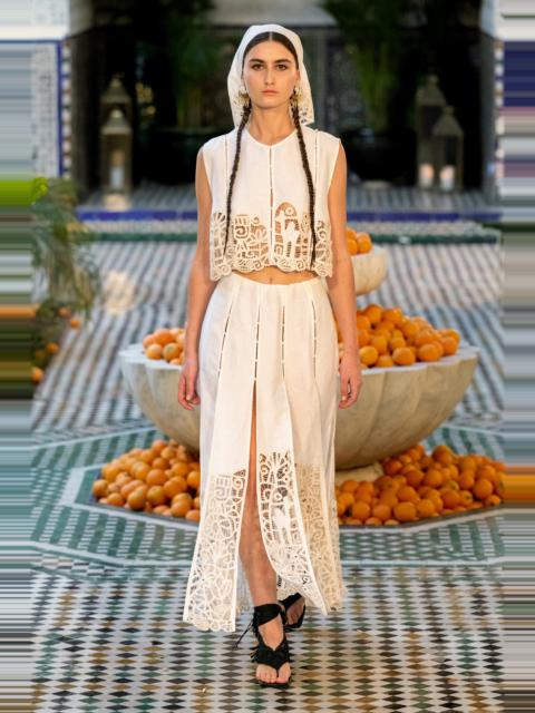 ALÉMAIS Rosemary Embroidered Skirt