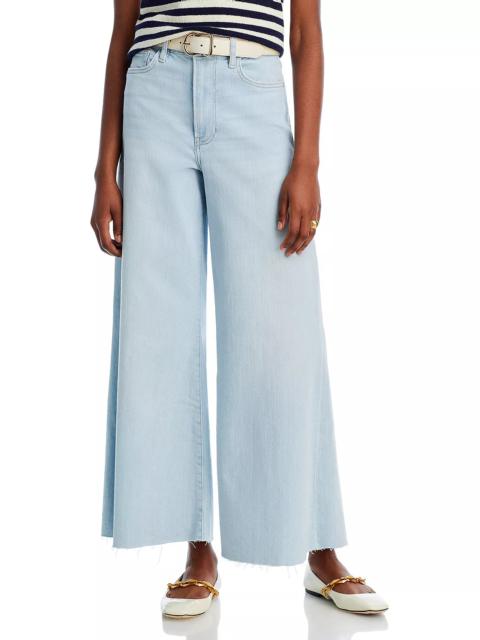 FRAME Le Palazzo High Rise Cropped Jeans in Clarity