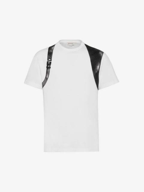 Men's Harness T-shirt in White/black