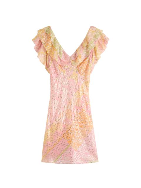 Never Fully Dressed Never Fully Dressed Tilda Printed Chiffon Mini Dress