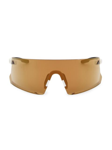 adidas Men's Shield Sunglasses - White Brown Mirror