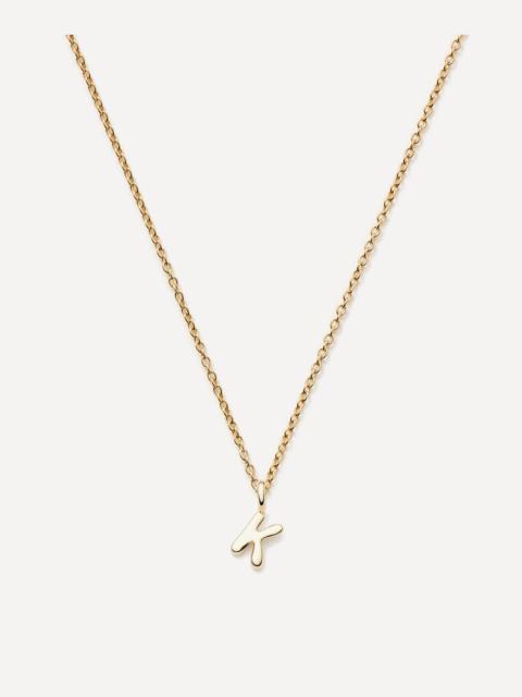MISSOMA 14ct Gold Fine Initial Mini K Pendant Necklace