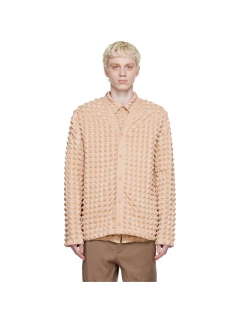 Kanghyuk Beige Polyester Cardigan