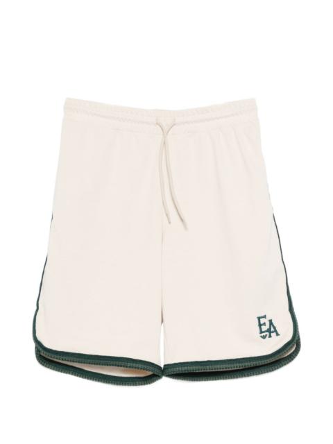EMPORIO ARMANI embroidered trim shorts