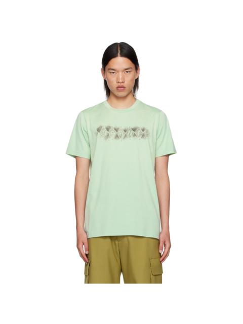 Marni Green Argyle Print T-Shirt