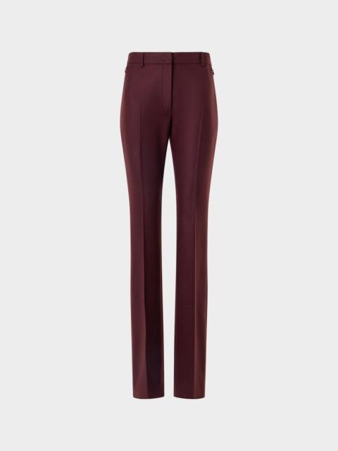 AKRIS Wool Stretch Flannel Bootcut Trousers
