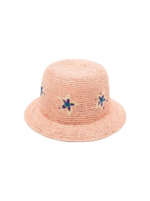embroidered sun hat