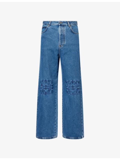 Loewe Logo-Anagram Baggy Denim Jeans