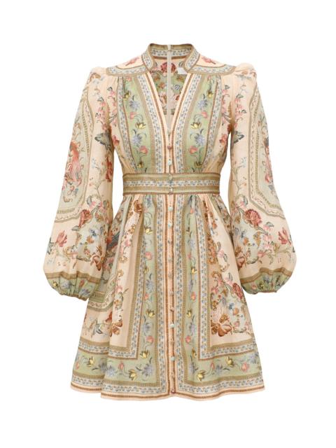 Zimmermann ROSELIGHT PLUNGE MINI DRESS