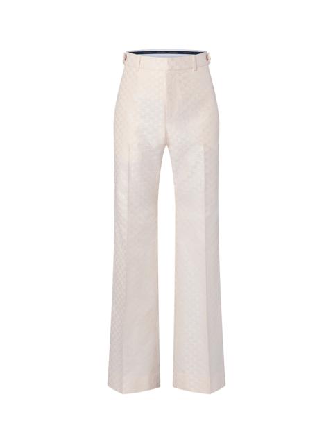 Louis Vuitton Silk And Cotton Blend Tailored Flared Pants