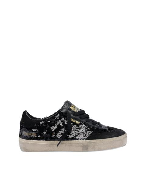 Golden Goose sequin-embellished round-toe sneakers