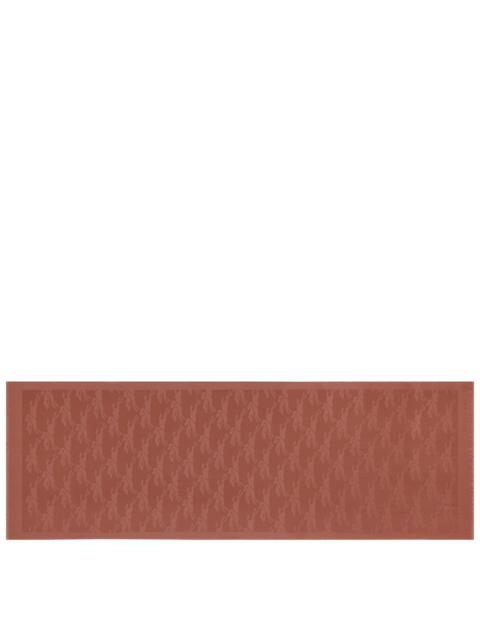 Longchamp Chevaux jacquard Stole Chestnut - Wool
