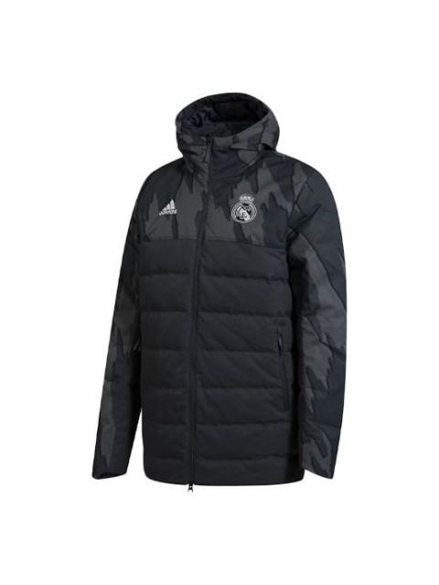 adidas Real Ssp Dw Jkt Real Madrid Stay Warm hooded down Jacket Black GD4258