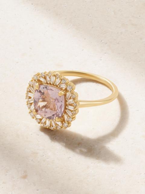 SUZANNE KALAN 18-karat gold, sapphire and diamond ring Purple