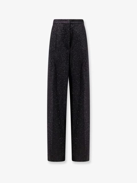 Max Mara Navigli Viscose Blend Trouser With Sequins
