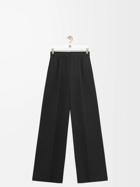 Loewe Pleated trousers in cotton