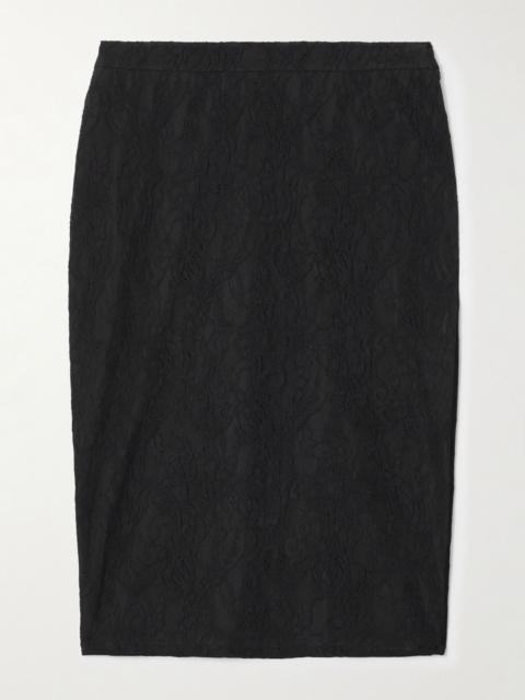 Stella McCartney Stretch-lace skirt Black