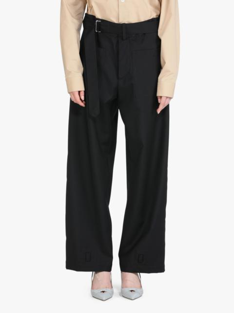 N°21 BELTED STRAIGHT-LEG TROUSERS