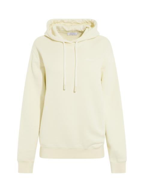 Off-White Embroidered Diagonal Tab Hoodie in Beige