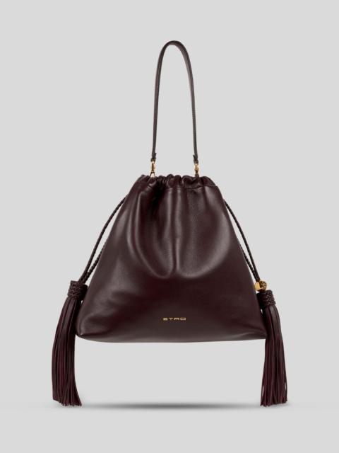 Etro MEDIUM LEATHER KALISPERA BAG WITH TASSELS