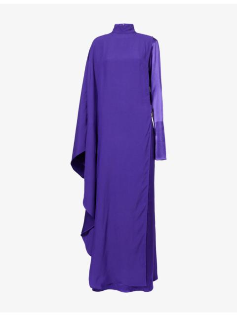 Taller Marmo Michele Cape Woven Maxi Dress