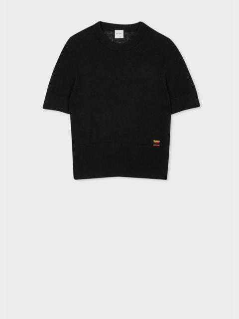 Paul Smith Women's Black Cashmere Short-Sleeve Sweater