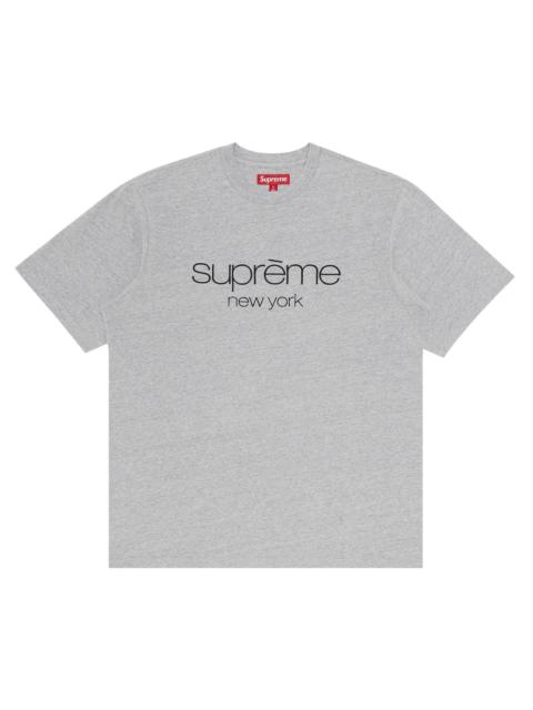 Supreme Classic Logo Short-Sleeve Top 'Heather Grey'