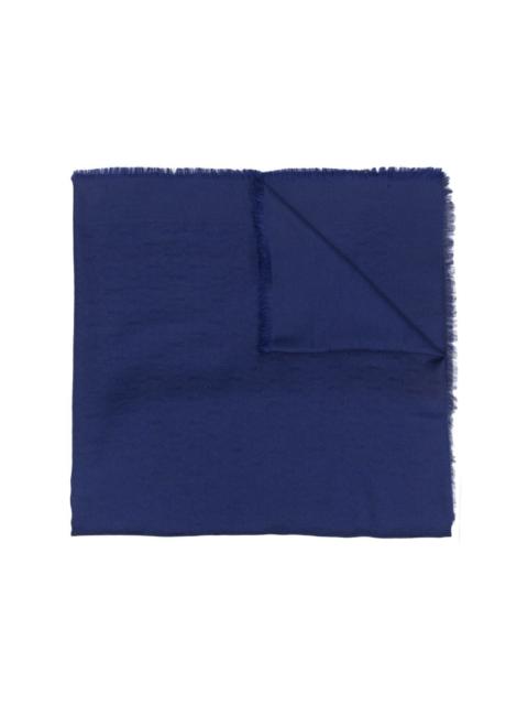 SAINT LAURENT monogram fine-knit scarf