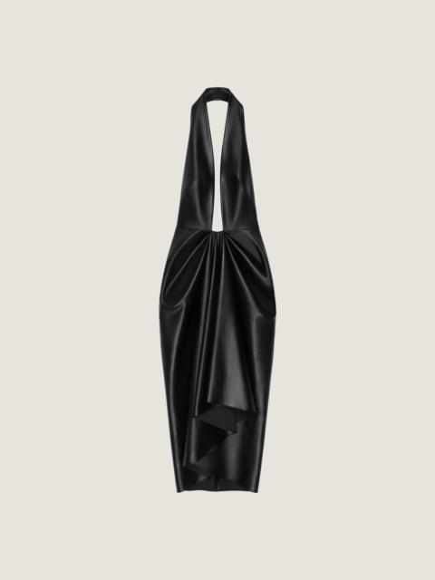 Givenchy DRAPED DRESS IN NAPPA LEATHER