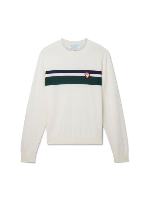 CASABLANCA Striped Crew Neck Jumper