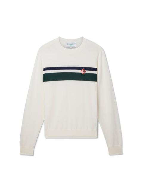 CASABLANCA Striped Crew Neck Jumper